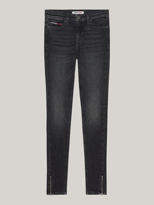 Tommy Jeans dámske tmavo šedé džínsy NORA - 25/30 (1BZ)