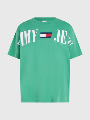 Tommy Jeans dámske zelené tričko - XS (LY3)