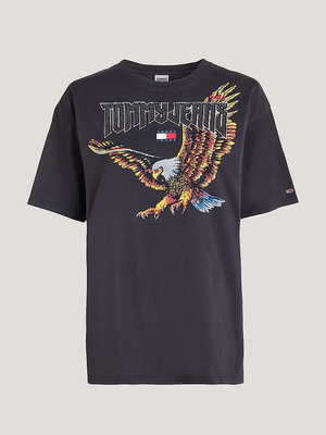 Tommy Jeans dámske tmavo šedé tričko - XXS (BDS)