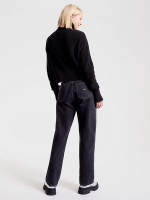 Tommy Jeans dámsky čierny sveter - S (BDS)