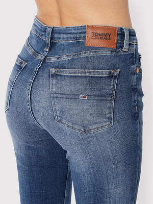 Tommy Jeans dámske modré džínsy NORA - 27/30 (1A5)