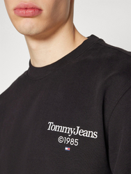 Tommy Jeans pánska čierna mikina ENTRY GRAPHIC CREW - S (BDS)