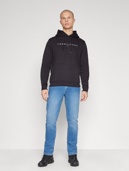 Tommy Jeans pánska čierna mikina LINEAR LOGO  - M (BDS)