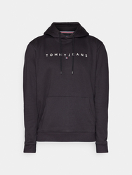 Tommy Jeans pánska čierna mikina LINEAR LOGO  - S (BDS)