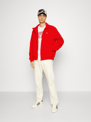 Tommy Jeans pánska červená bunda - M (XNL)