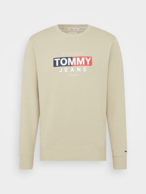 Tommy Jeans pánska béžová mikina - L (ACM)