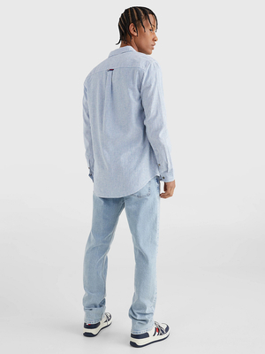 Tommy Jeans pánska pruhovaná košeľa - L (C22)