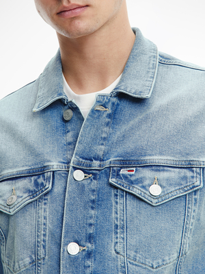 Tommy Jeans pánska svetlomodrá džínsová bunda - M (1AB)