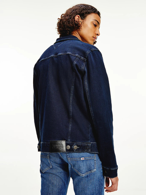 Tommy Jeans pánska tmavomodrá džínsová bunda - XXL (1BZ)