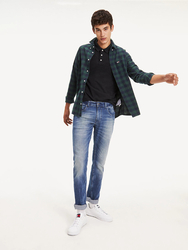 Tommy Jeans pánske čierne polo tričko - S (078)