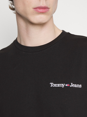 Tommy Jeans pánske čierne tričko - S (BDS)