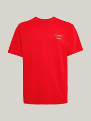 Tommy Jeans pánske červené tričko - M (XNL)