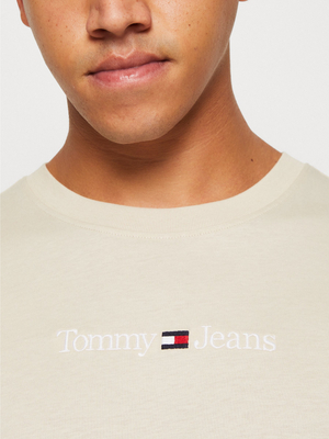 Tommy Jeans pánske béžové tričko - L (ACI)