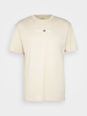 Tommy Jeans pánske béžové tričko - XL (ACI)