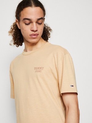 Tommy Jeans pánske béžové tričko - XL (AB4)