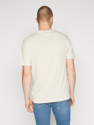 Tommy Jeans pánske béžové tričko - XL (ACG)