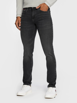 Tommy Jeans pánske tmavošedé džínsy SCANTON SLIM - 33/34 (1BZ)