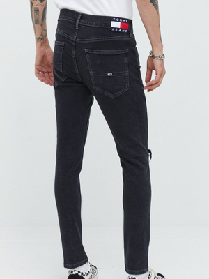 Tommy Jeans pánske čierne džínsy SCANTON - 31/32 (1BZ)