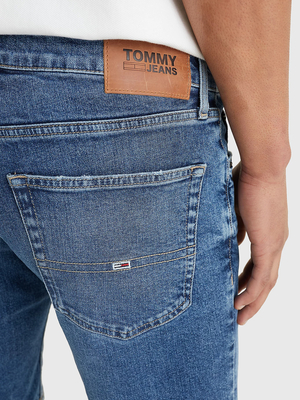 Tommy Jeans pánske modré džínsové šortky SCANTON - 30/NI (1A5)