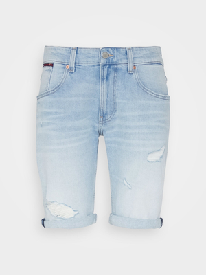Tommy Jeans pánske svetlo modré džínsové šortky RONNIE - 32/NI (1AB)