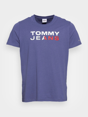 Tommy Jeans pánske tmavofialové tričko - L (C8I)