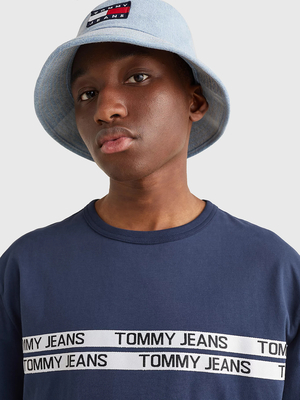 Tommy Jeans pánske tmavomodré tričko - L (C87)