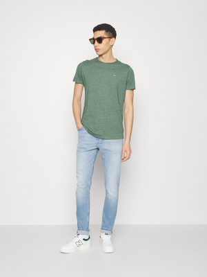 Tommy Jeans pánske tmavo zelené tričko - XXL (L2M)