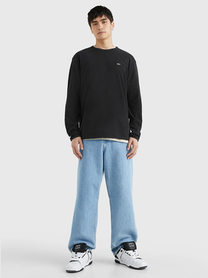 Tommy Jeans pánsky čierny tenký sveter - XL (BDS)