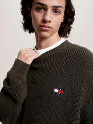 Tommy Jeans pánsky khaki sveter - XL (MR1)
