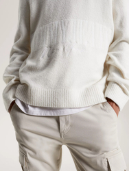 Tommy Jeans pánsky krémový sveter - L (ACG)