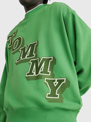 Tommy Jeans pánska zelená mikina - S (LY3)