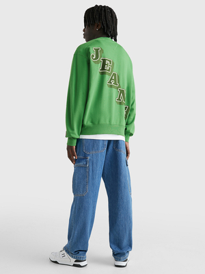 Tommy Jeans pánska zelená mikina - S (LY3)