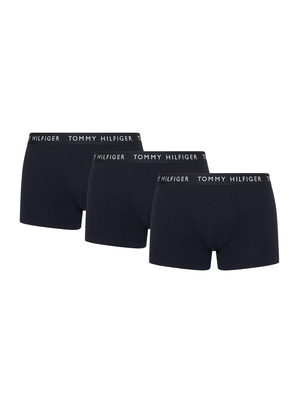 Tommy Hilfiger pánske tmavomodré boxerky 3 pack - M (0SF)