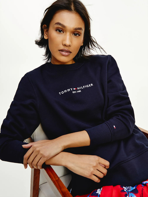 Tommy Hilfiger dámska tmavomodrá mikina - XS (DW5)