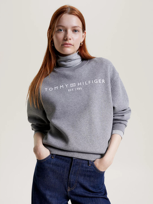 Tommy Hilfiger dámska šedá mikina - XS (PJ8)