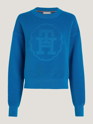 Tommy Hilfiger dámsky modrý sveter - XS (CZU)