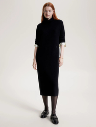 Tommy Hilfiger dámske čierne vlnené šaty - XL/R (BDS)