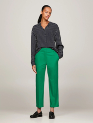 Tommy Hilfiger dámske zelené Chino nohavice - 34 (L4B)