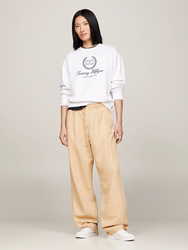 Tommy Hilfiger dámska biela mikina  - M (YCF)