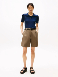 Tommy Hilfiger dámske khaki šortky - 34 (GW9)