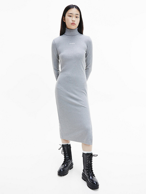 Calvin Klein dámske šedé šaty - XS (P3E)