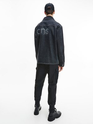 Calvin Klein pánska džínsová košeľa - L (1BY)