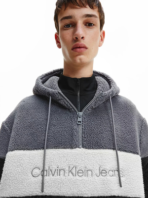 Calvin Klein pánska sherpa mikina - S (BEH)