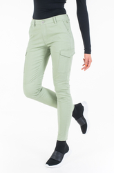 Calvin Klein dámske khaki zelené nohavice - 26/30 (L9A)