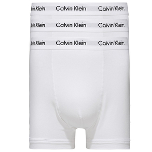 Calvin Klein pánske biele boxerky 3 pack - S (100)