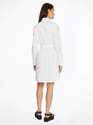 Calvin Klein dámske biele košeľové šaty - S (YAF)