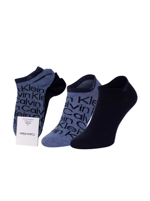 Calvin Klein pánske modré ponožky 2 pack - 39 (003)