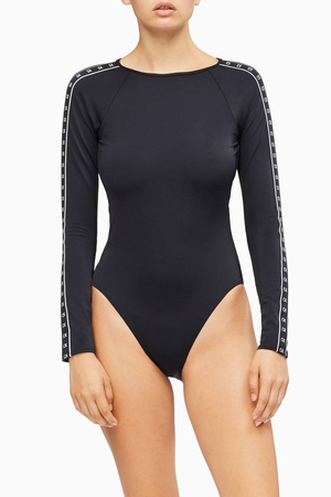 Calvin Klein dámske čierne jednodielne plavky - S (BEH)