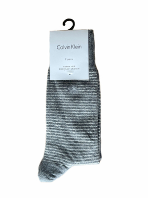 Calvin Klein pánske šedé ponožky 2 pack - M/L (147)
