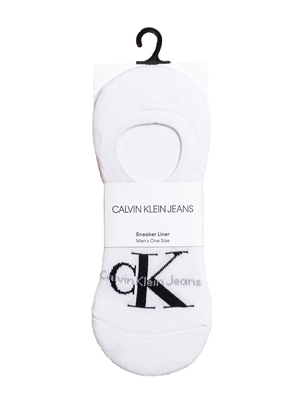 Calvin Klein pánske biele ponožky - 000 (10)